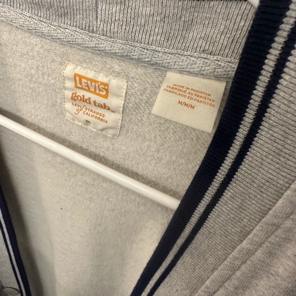 Levi's® Mens Vintage 90s Athletics Style Gold Tab™ Premium Off Court Cardigan - Picture 8 of 9
